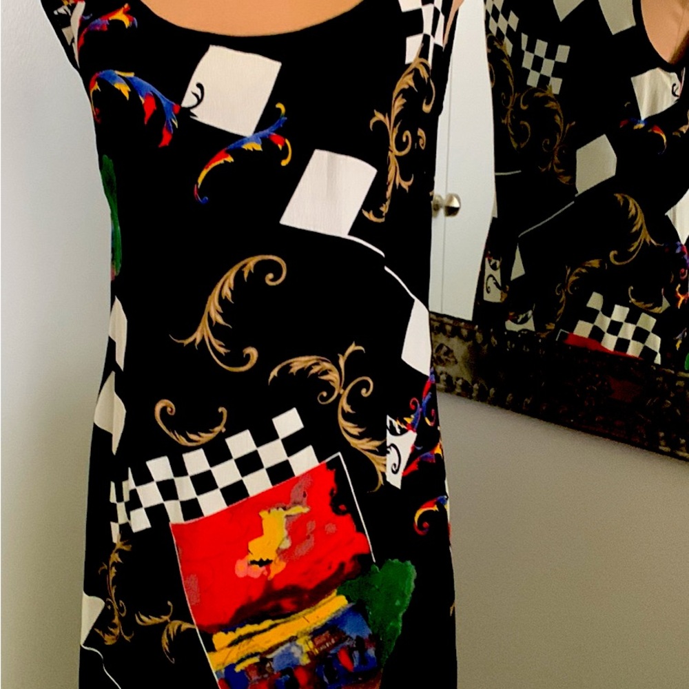 SHEATH DRESS NORDSTROM PLATINUM BRAND.  ABSTRACT ART DESIGN SIZE 6 🌺SALE - Picture 2 of 5